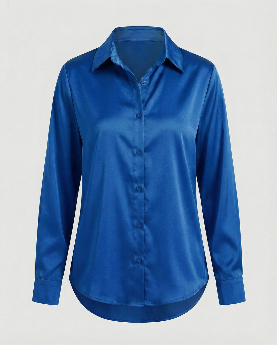 Lockere Satinbluse Damen