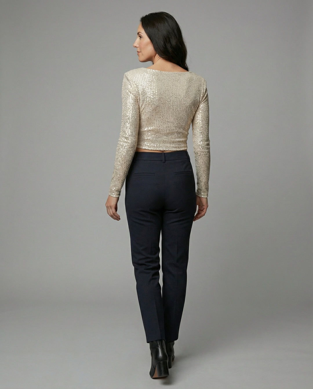 Glamouröses Damen Cropped-Top