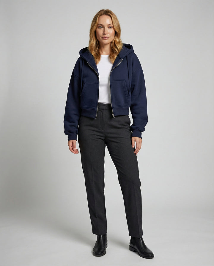 Oversize Sweatshirt Reißverschluss