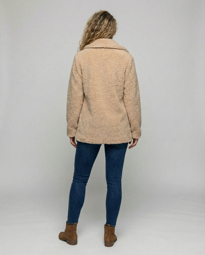 Warmer Fleece Mantel Damen