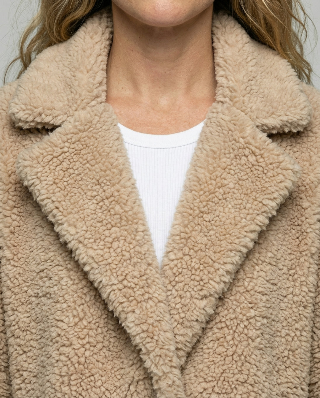 Warmer Fleece Mantel Damen