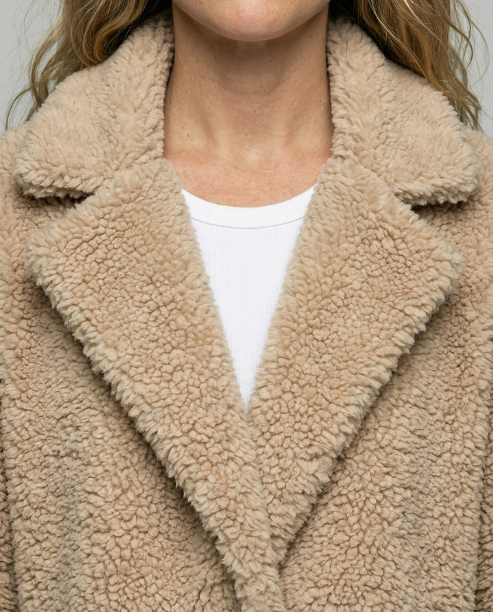 Warmer Fleece Mantel Damen