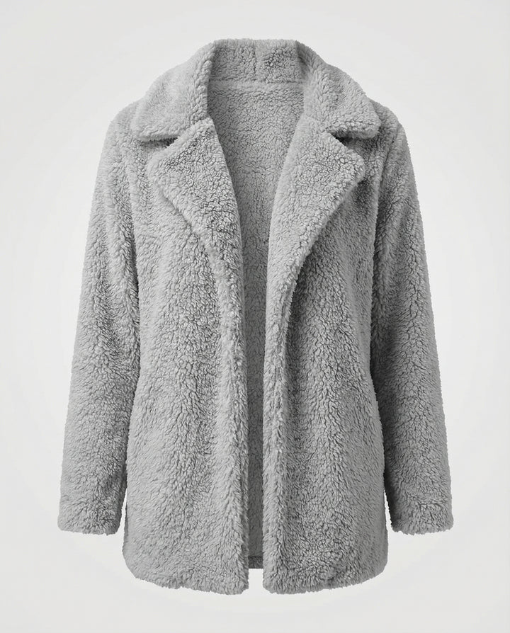 Warmer Fleece Mantel Damen