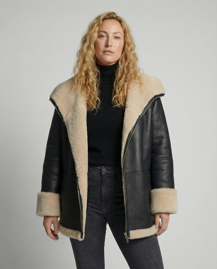 Warme Streetwear Jacke Damen