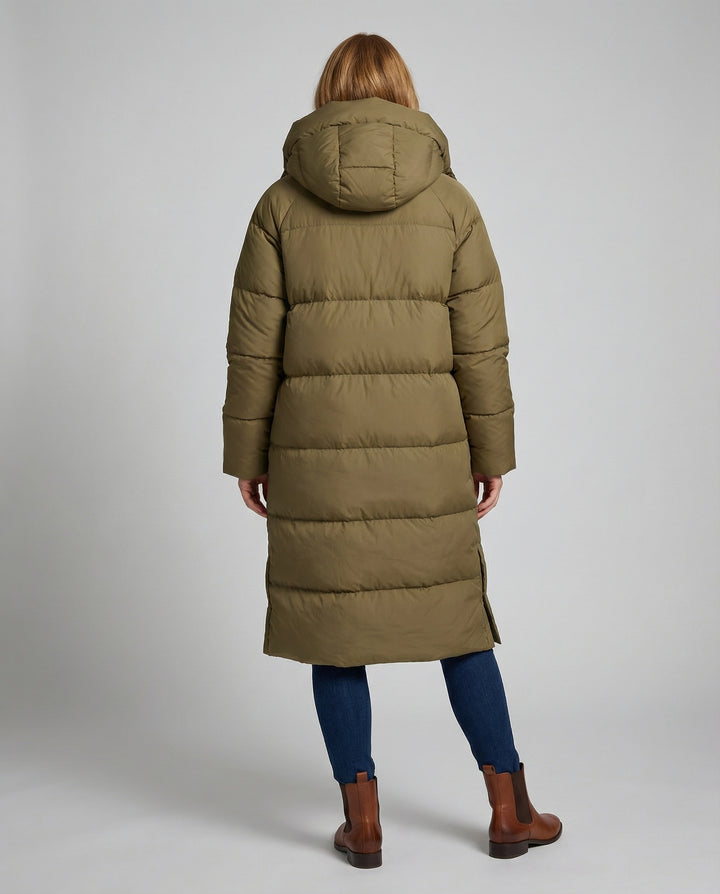 Lange Pufferjacke Damen Winter