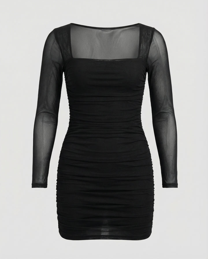 Elegantes Figurbetontes Winterkleid Damen