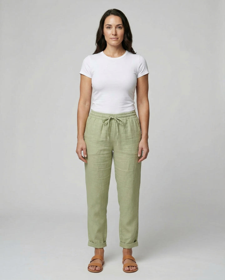 Luftige Damen Leinenhose Sommer
