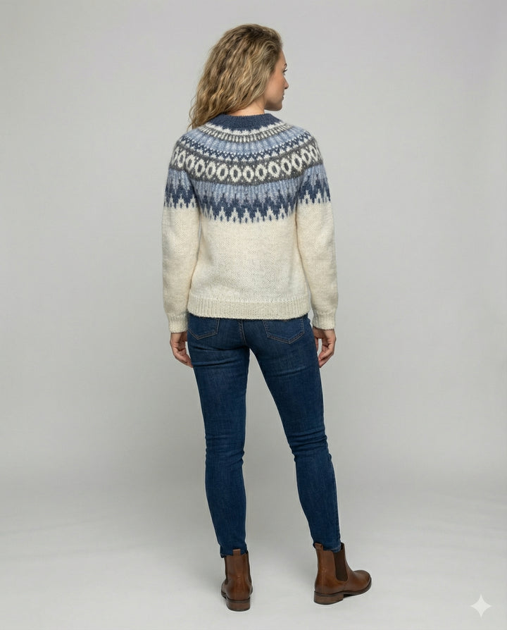 Nordischer Strickpullover Damen