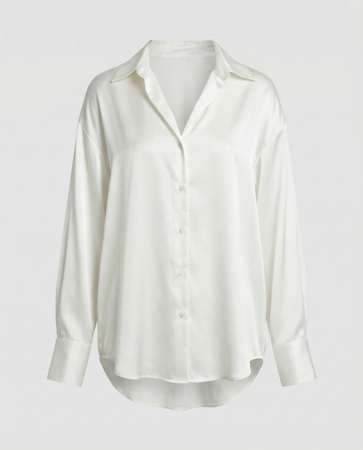 Luxuriöse Elegante Seidenbluse Damen