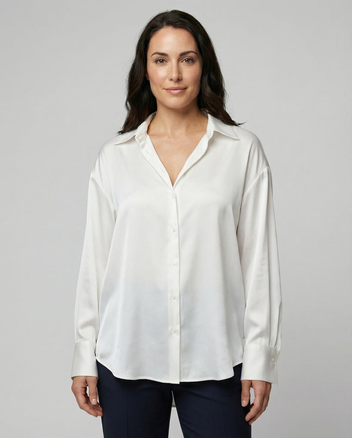 Luxuriöse Elegante Seidenbluse Damen