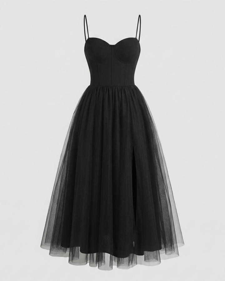 Tüll Korsett Abendkleid Damen