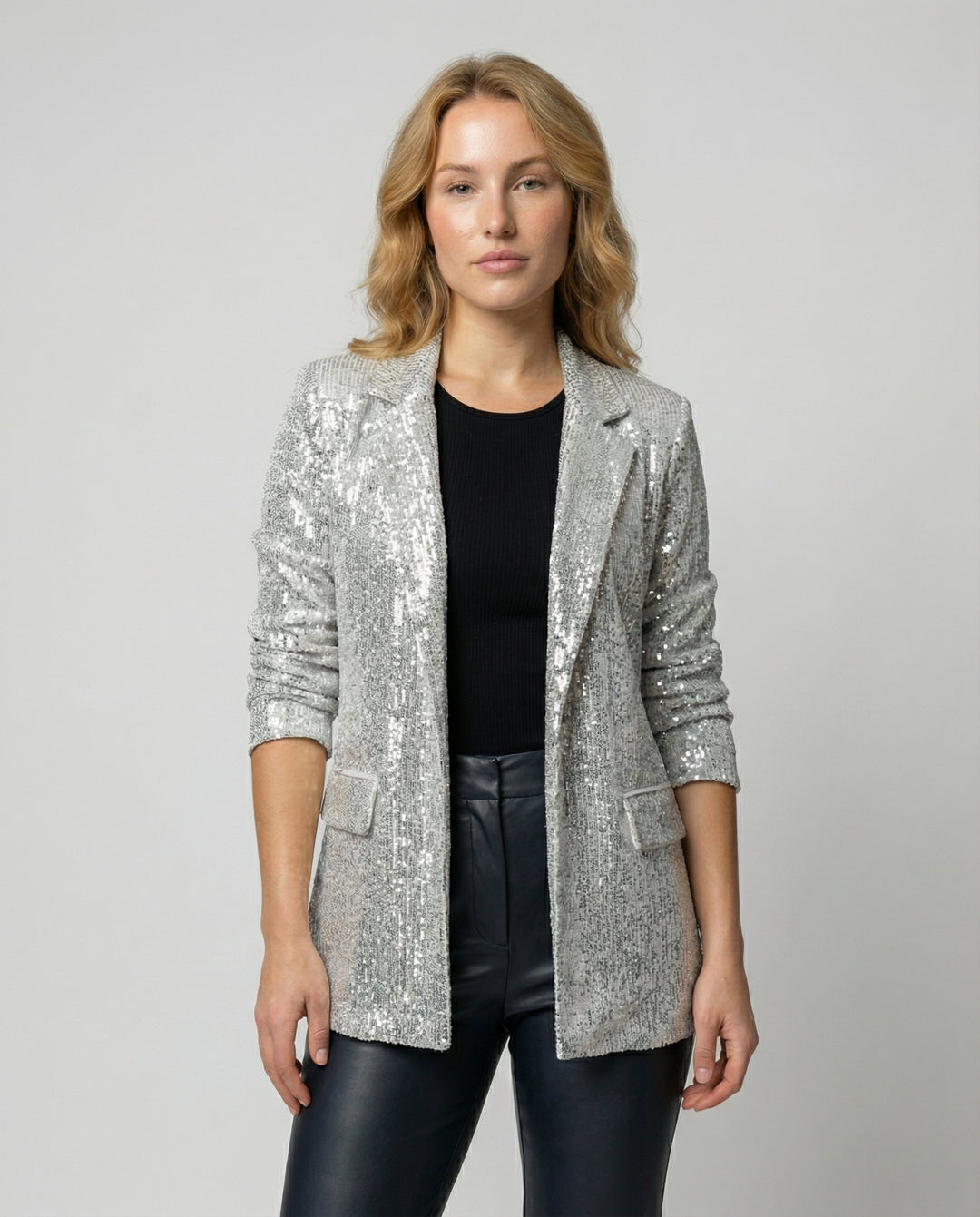 Eleganter Pailletten Blazer Damen