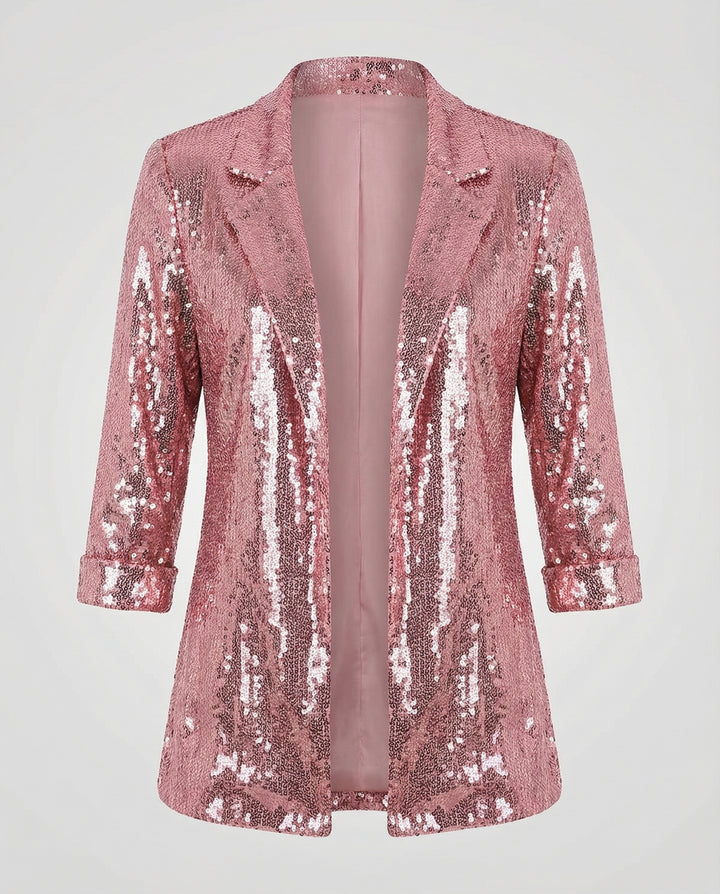 Eleganter Pailletten Blazer Damen