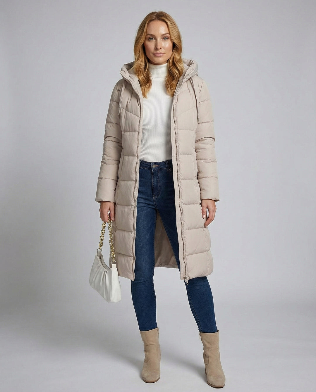 Kapuze Daunenjacke Damen