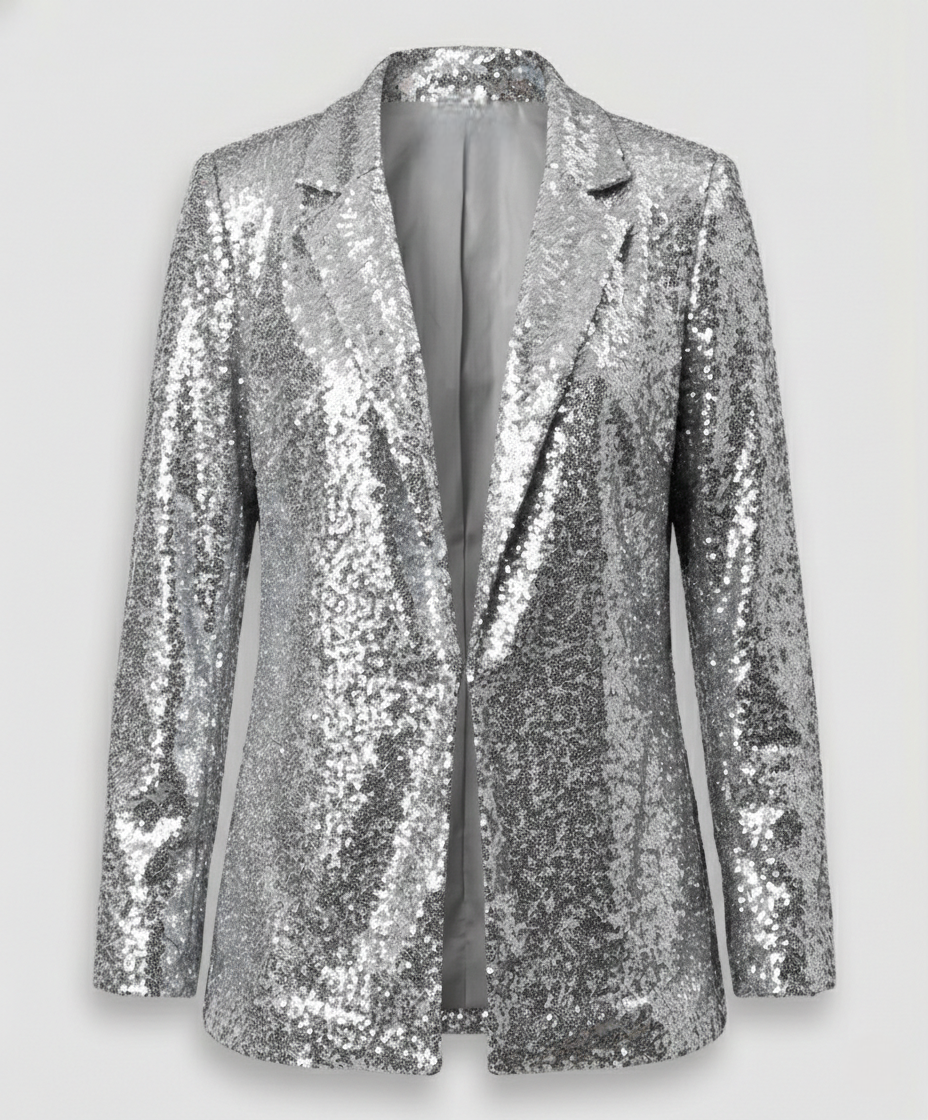 Glitzernder Damen Paillettenblazer
