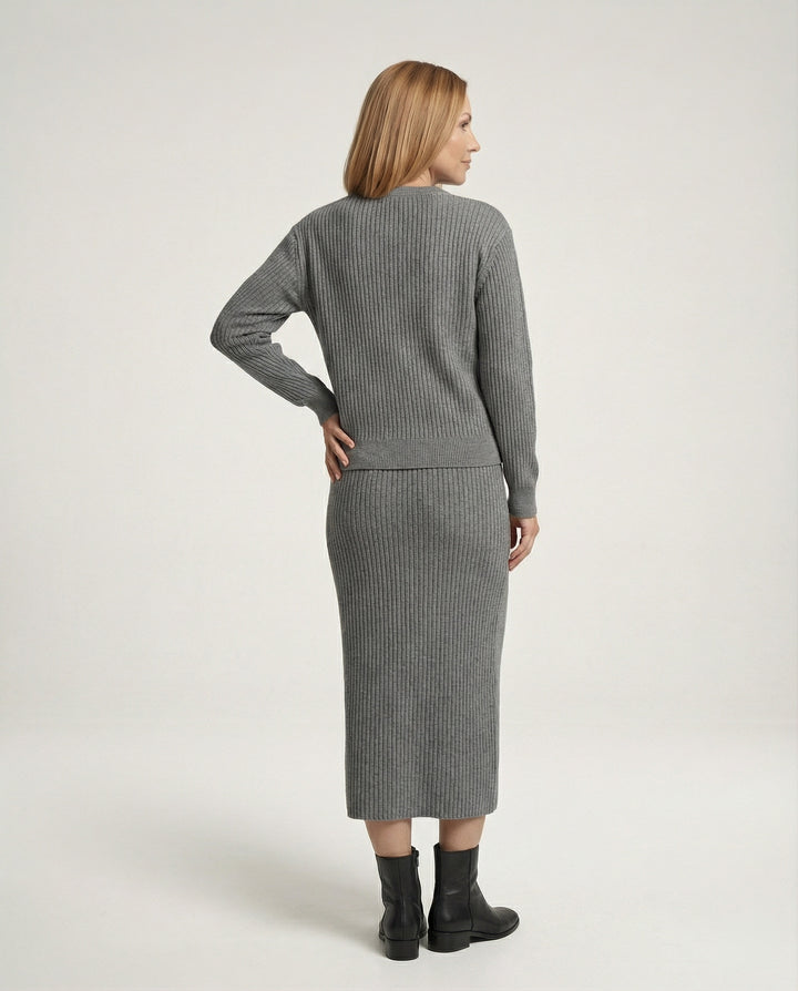 Elegantes Strickset Pullover Rock