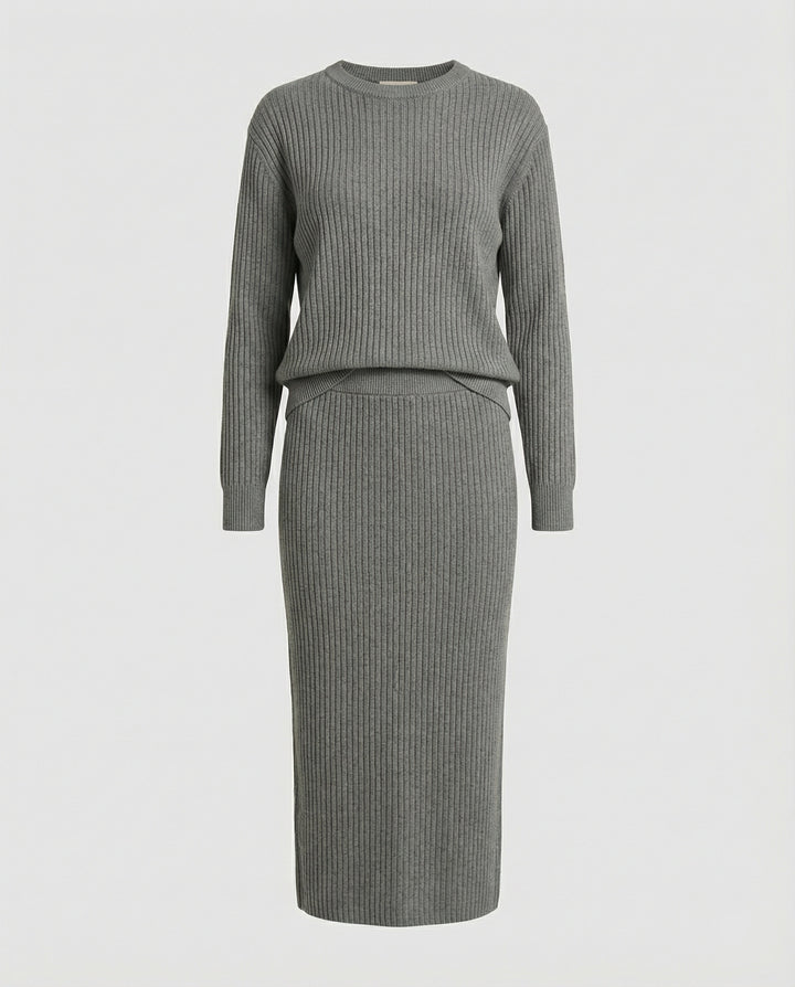 Elegantes Strickset Pullover Rock