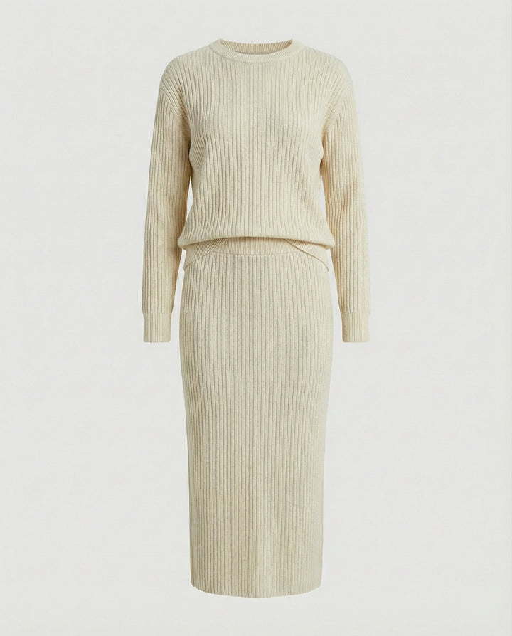 Elegantes Strickset Pullover Rock