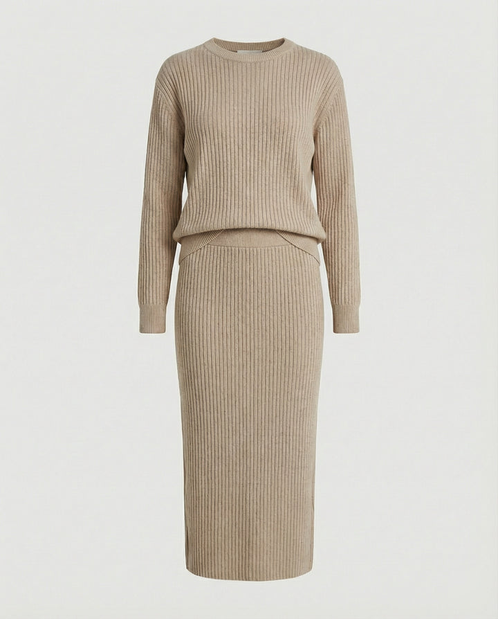 Elegantes Strickset Pullover Rock