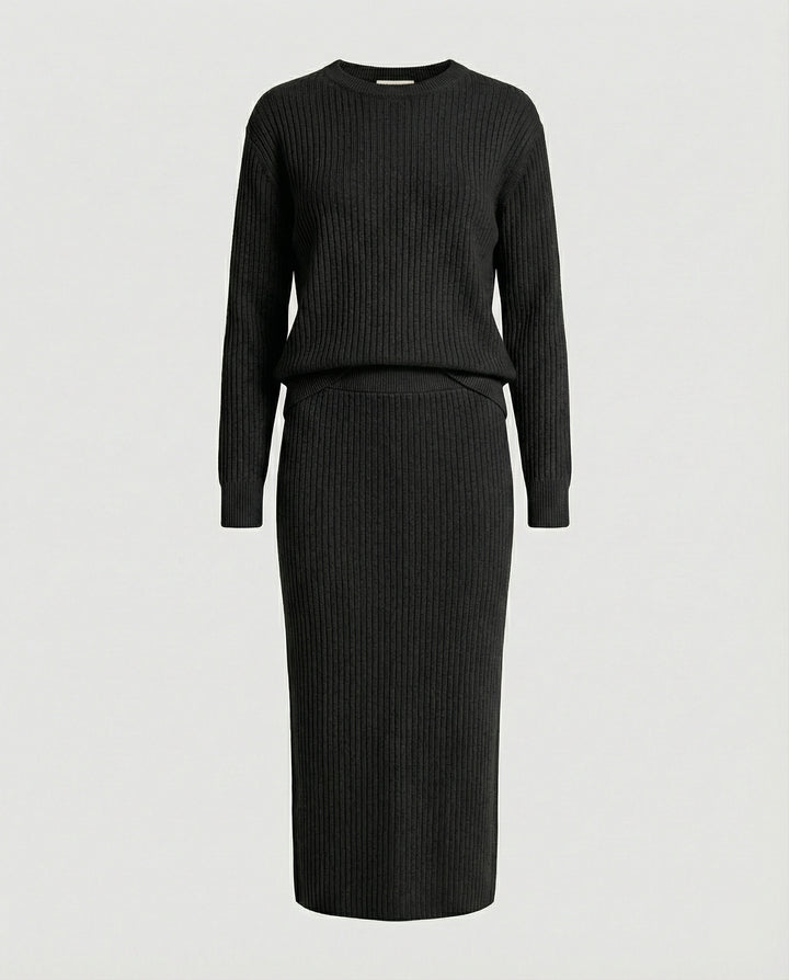 Elegantes Strickset Pullover Rock