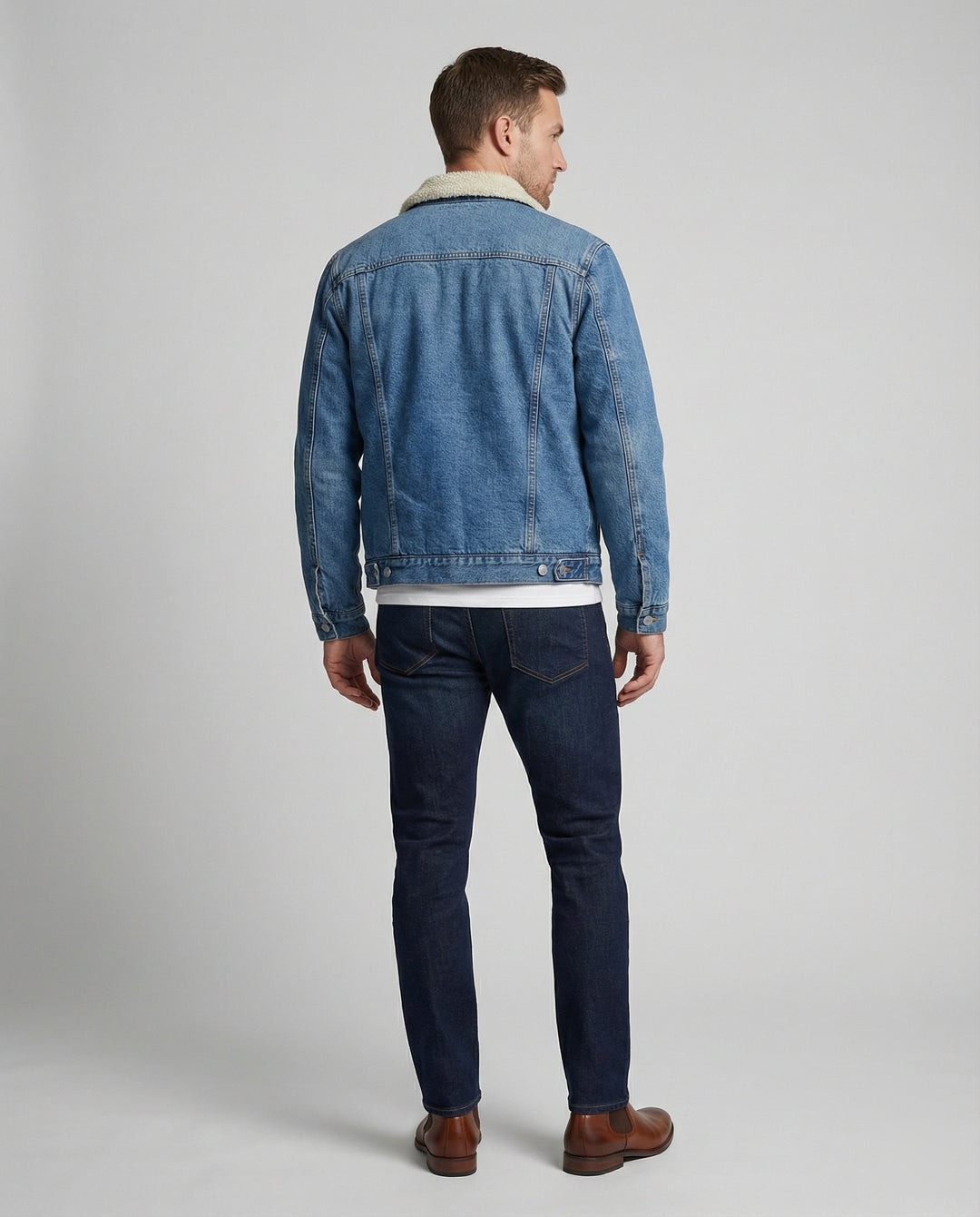 Warme Denimjacke Winter