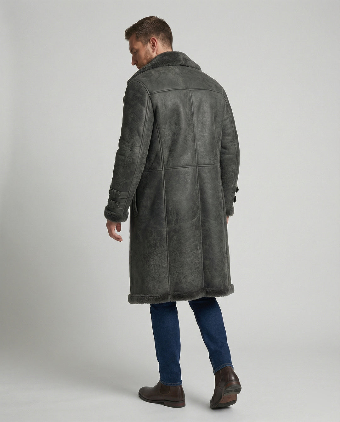 Langer Luxus Wintermantel