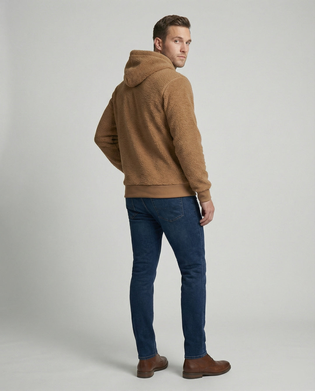 Kuscheliger Teddy Pullover Herren