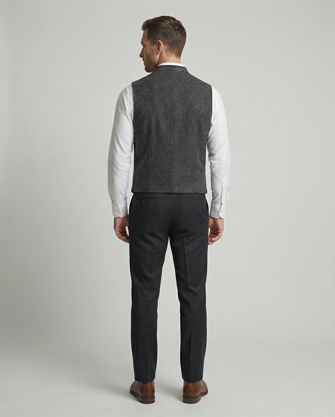 Elegante Graue Trachtenweste