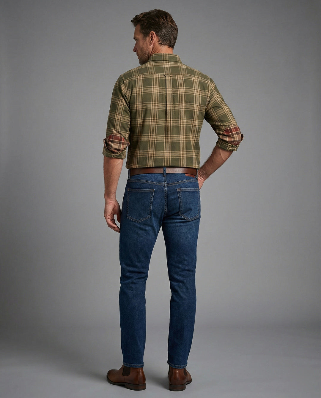Herren Langarmhemd Herren Flanell