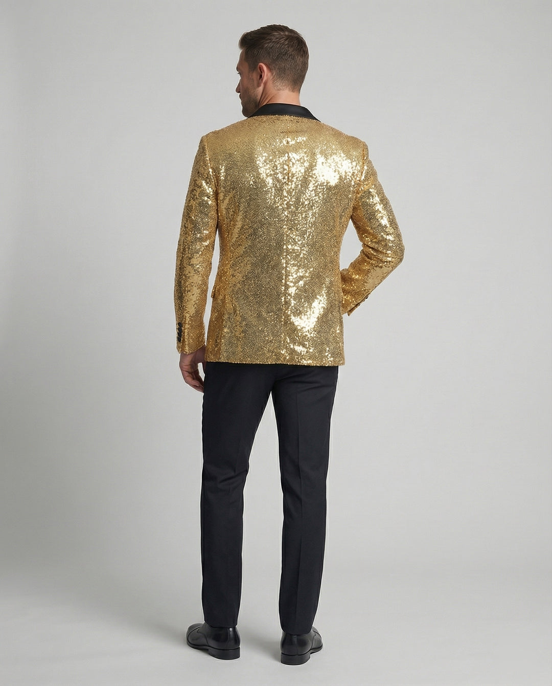 Glamouröser Pailletten Blazer Herren