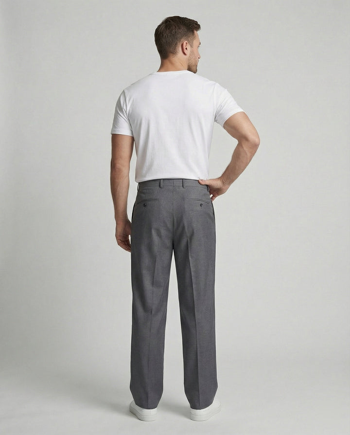 Freizeitkleidung Herren Bundfaltenhose Weit