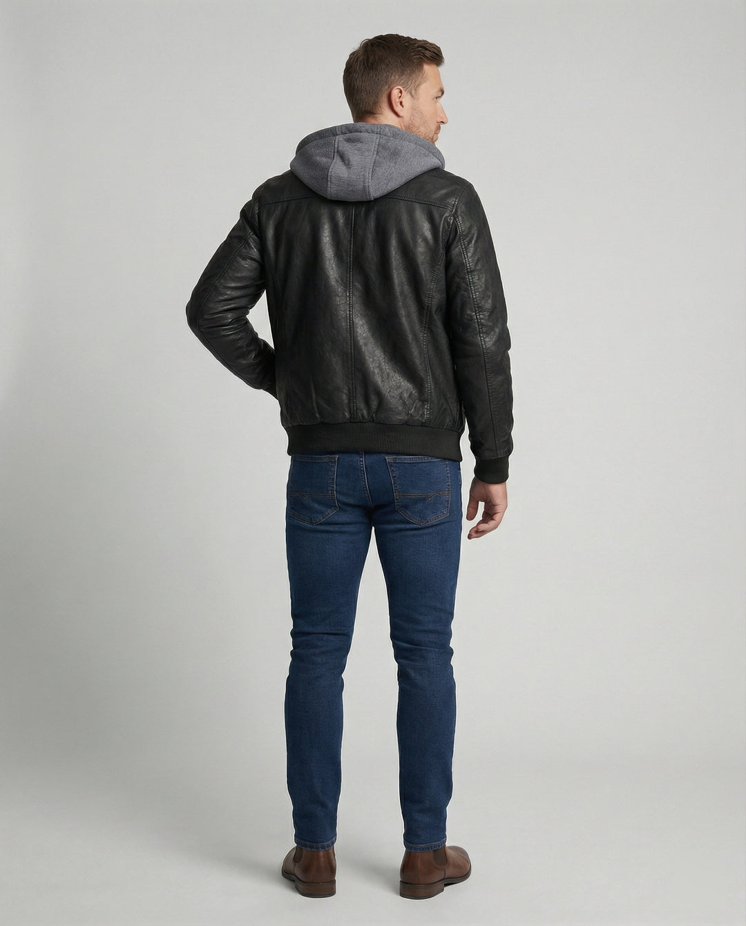 Lederjacke Herren Mit Kapuze