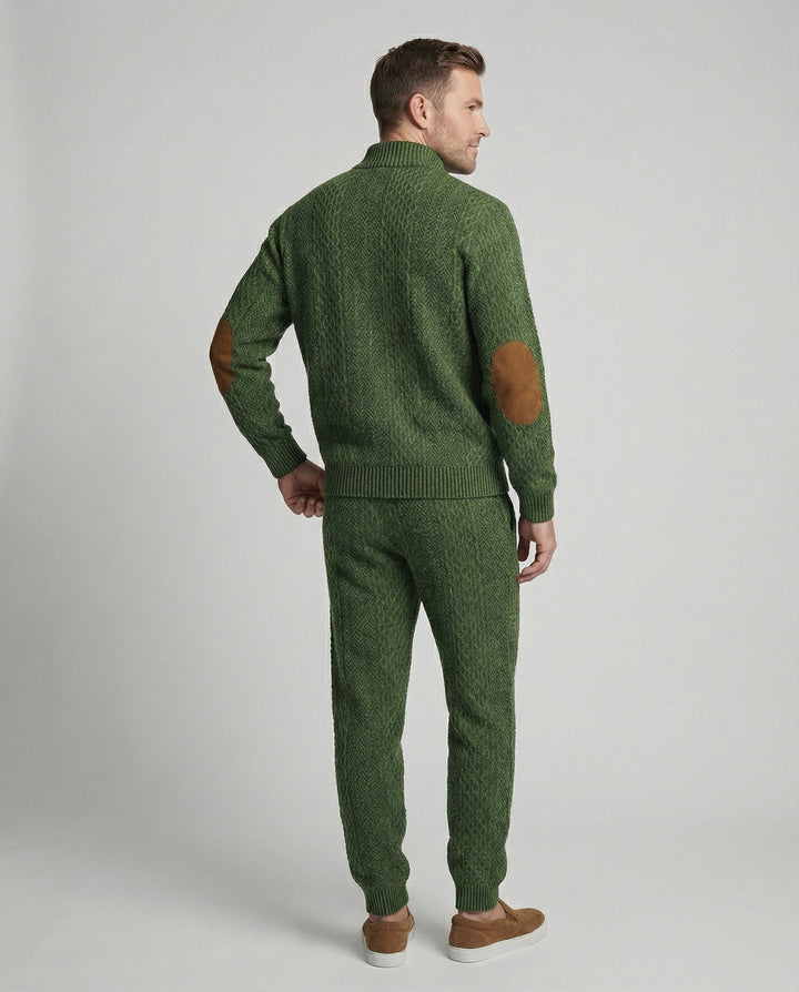 Herren Strickanzug mit Stehkragen