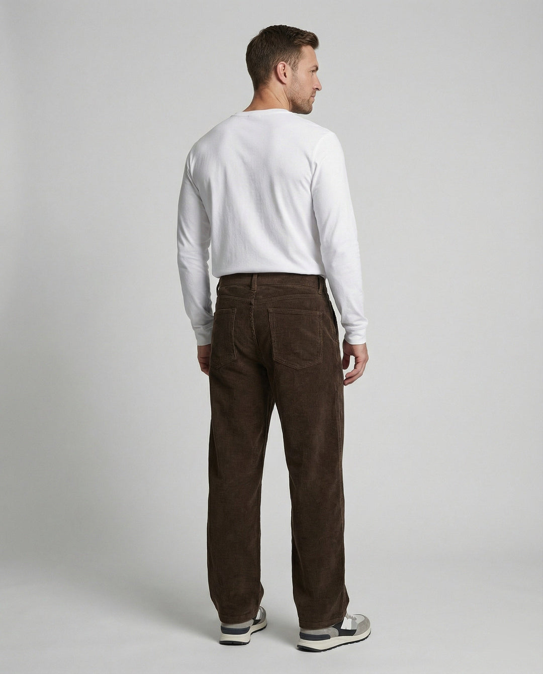 Herren Cordhose weit mit Kordelzug