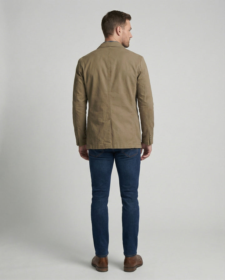 Herren Blazer Herren Baumwolle leger