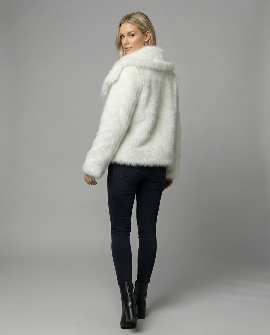 Luxuriöse Weiche Pelzjacke Damen