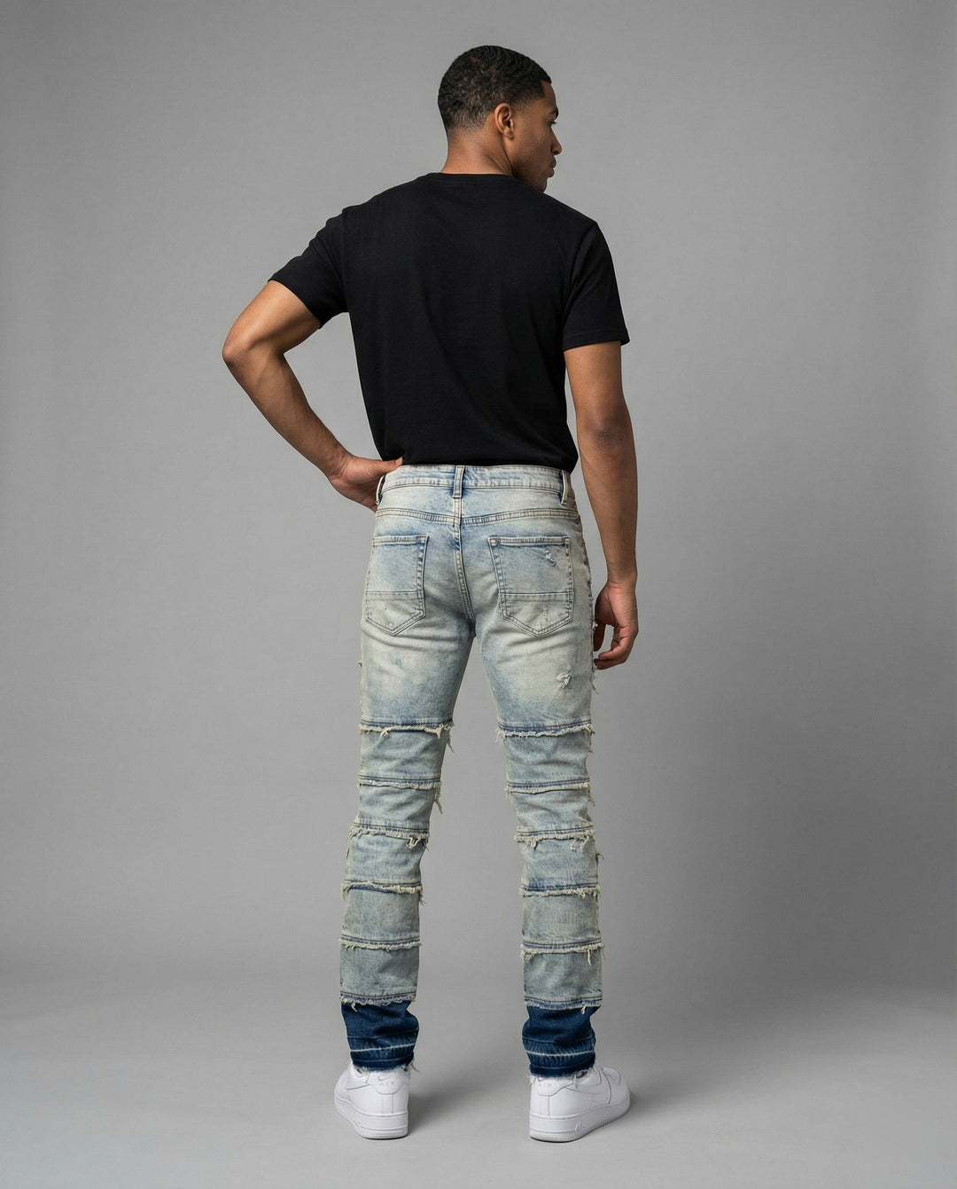 Herren Destroyed Jeans Slim Fit