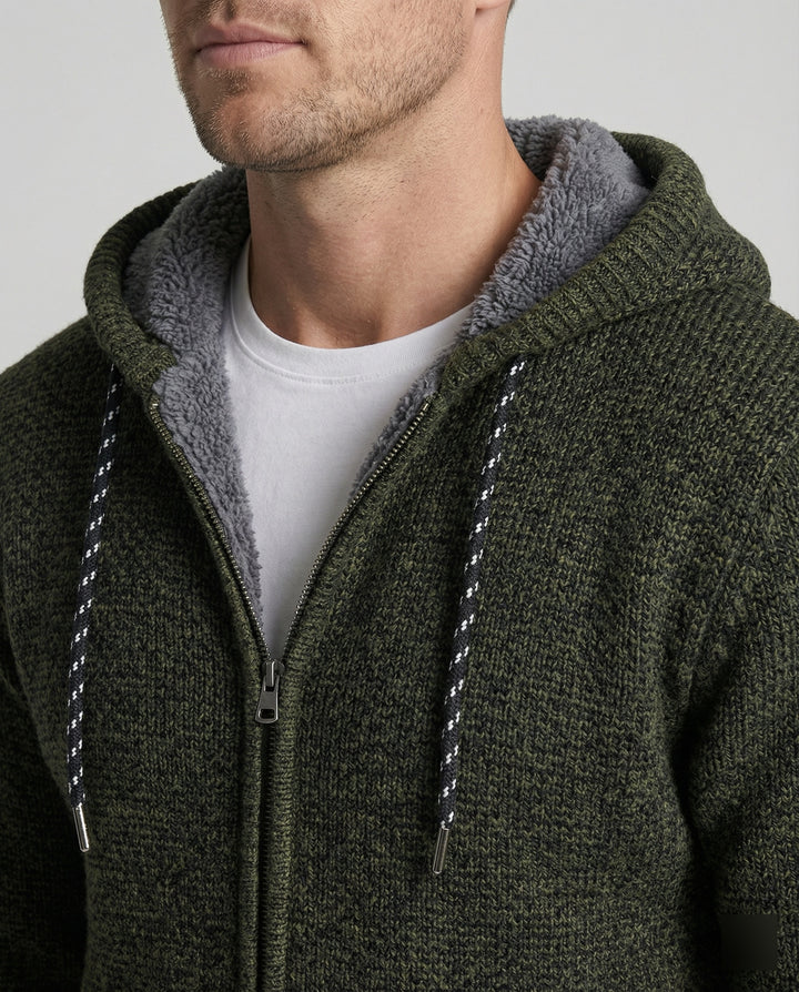 Lässige Herbst Strickjacke Kapuze