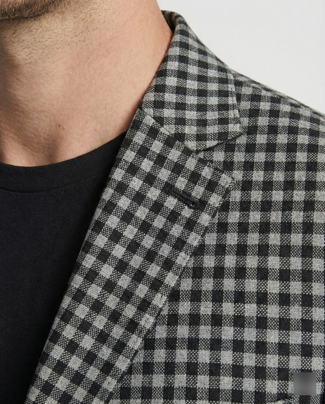 Herren Glencheck Sakko Slim Fit Einreiher