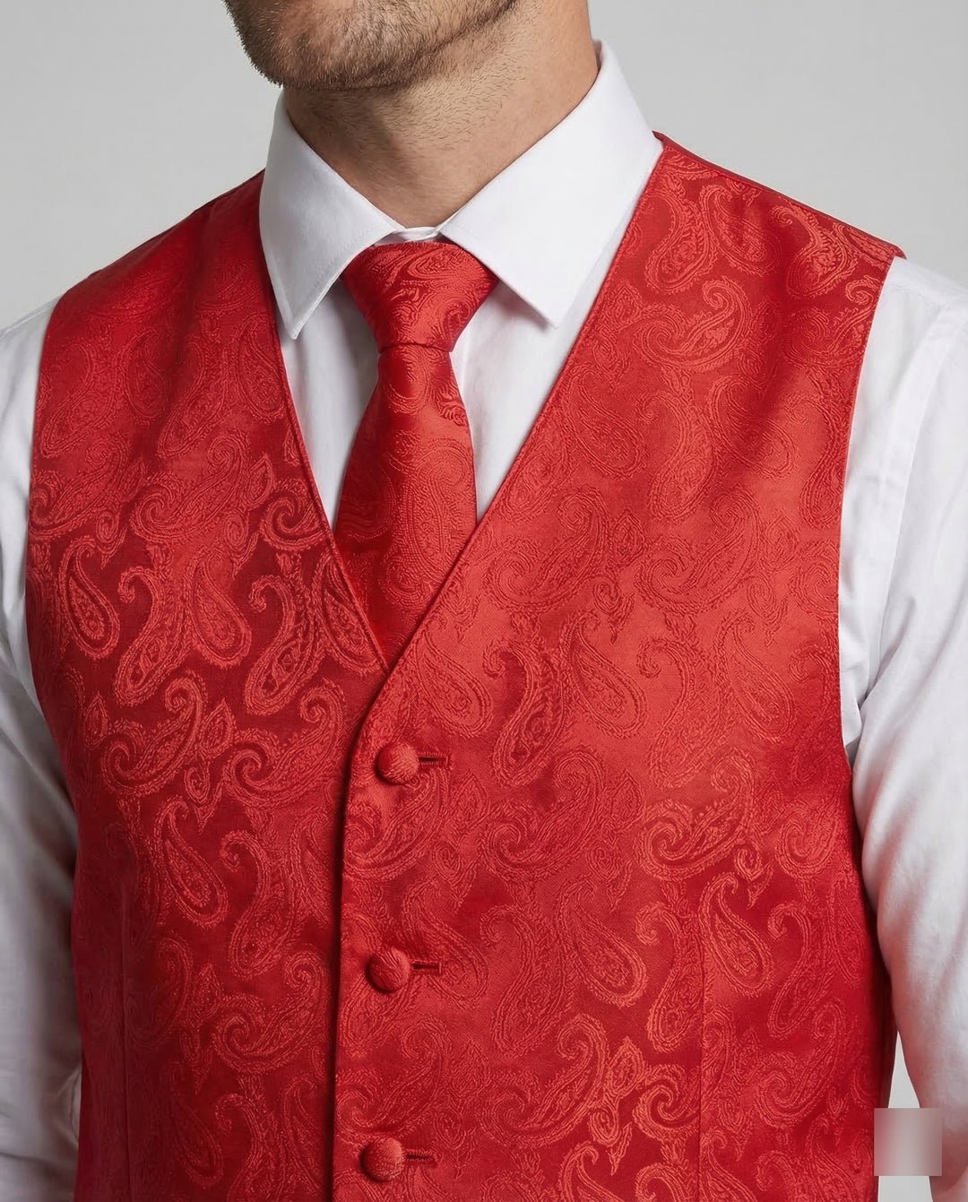 Elegante Paisley Anzugweste Herren