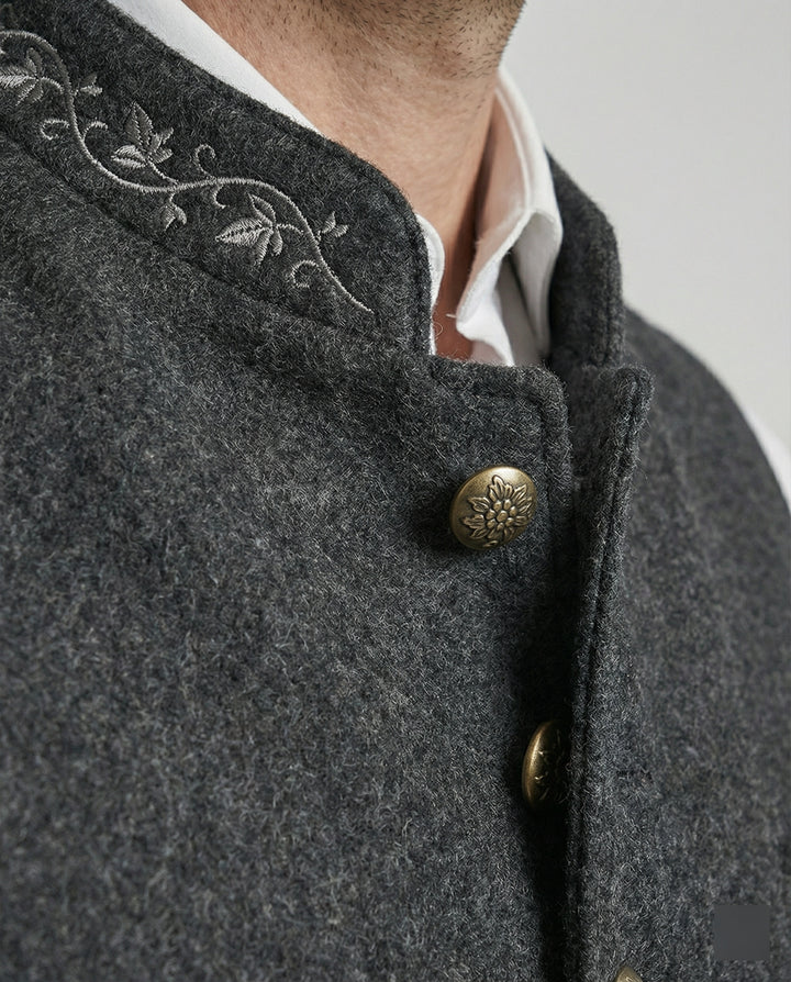Elegante Graue Trachtenweste