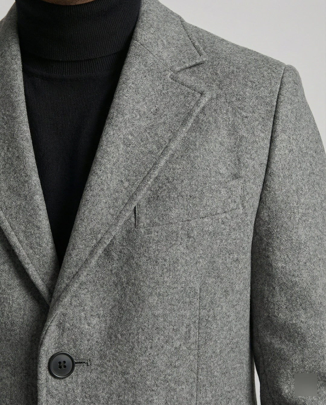 Eleganter Wintermantel Revers Herren