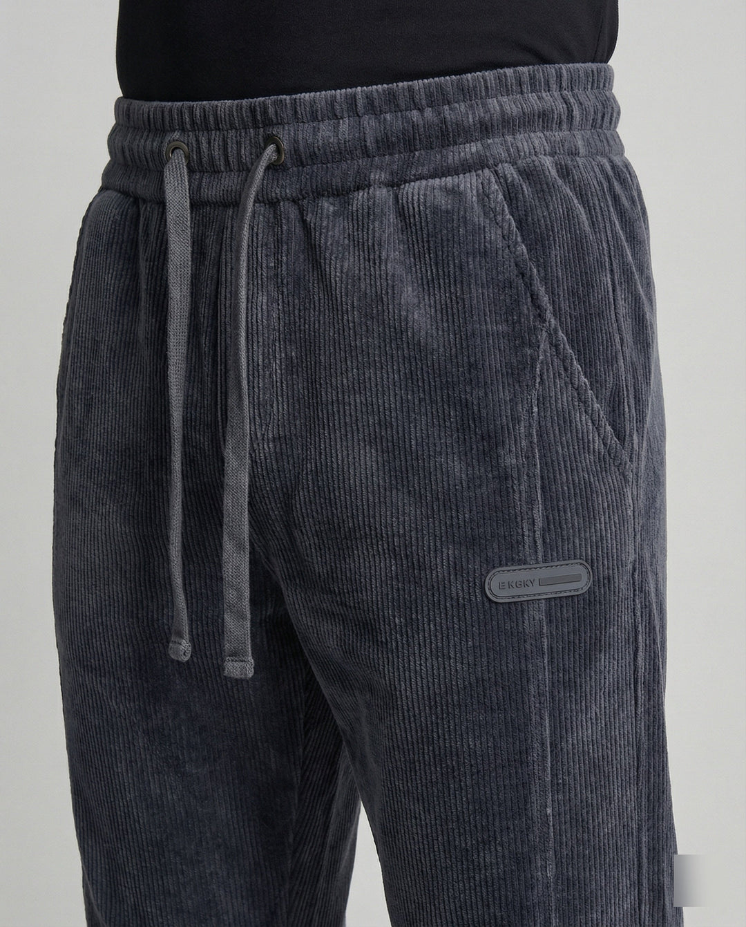 Herren Jogginghose gerippt schmal