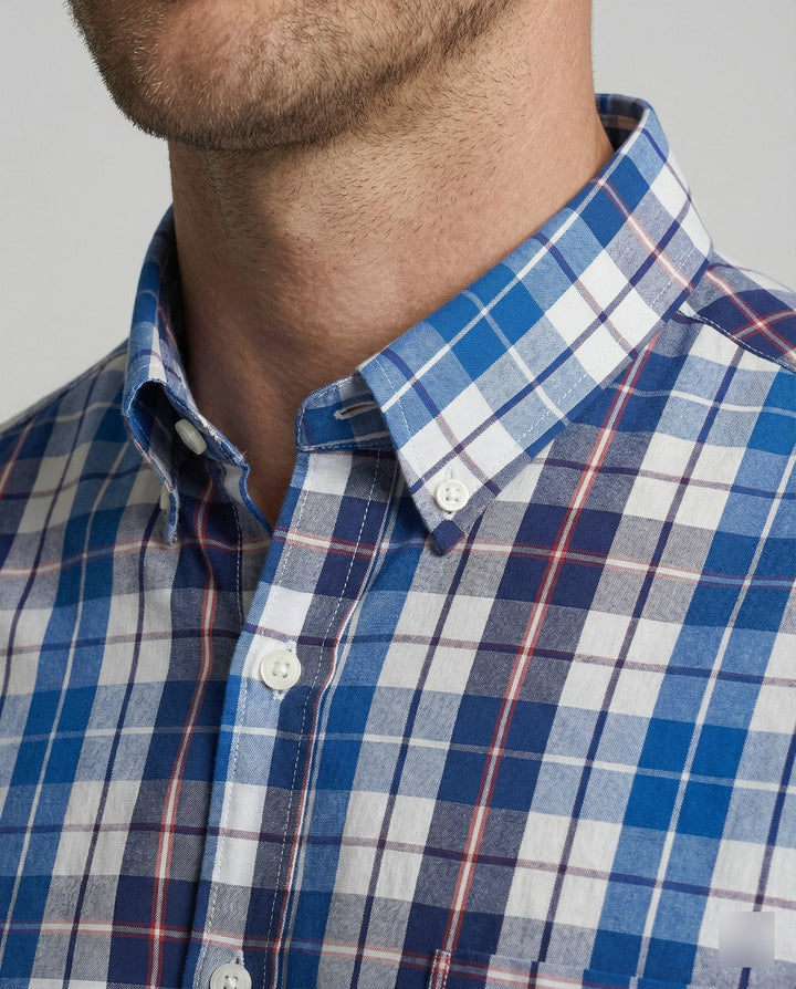Herren Flanell Langarmhemd Kariert