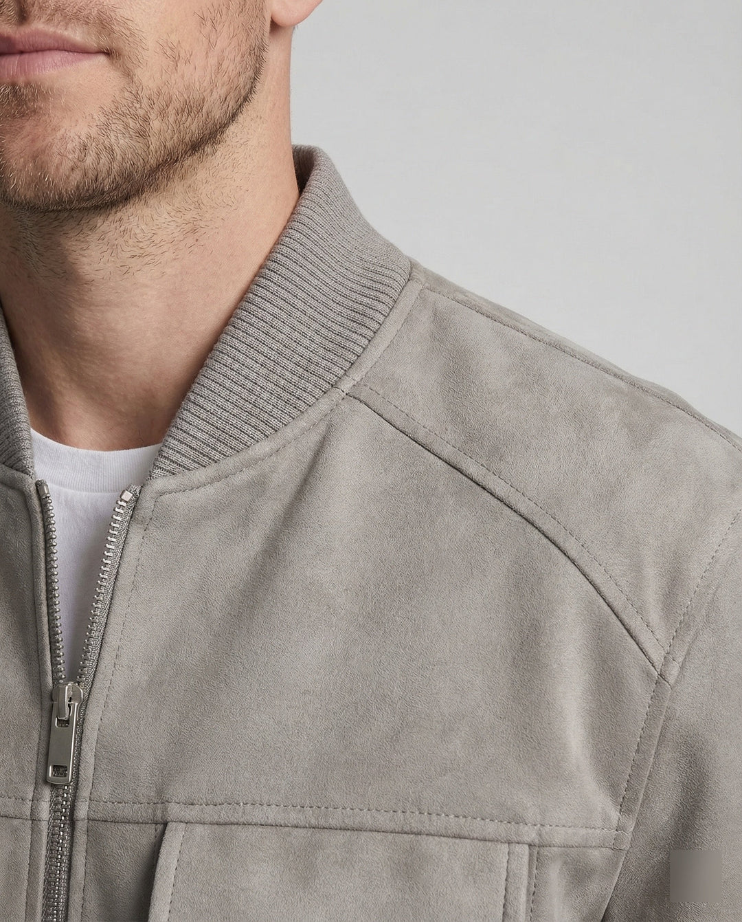 Herren Velours Bomberjacke Locker