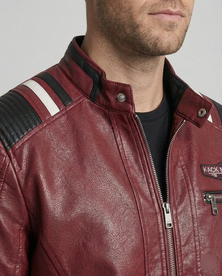 Herren Lederjacke Herren Biker