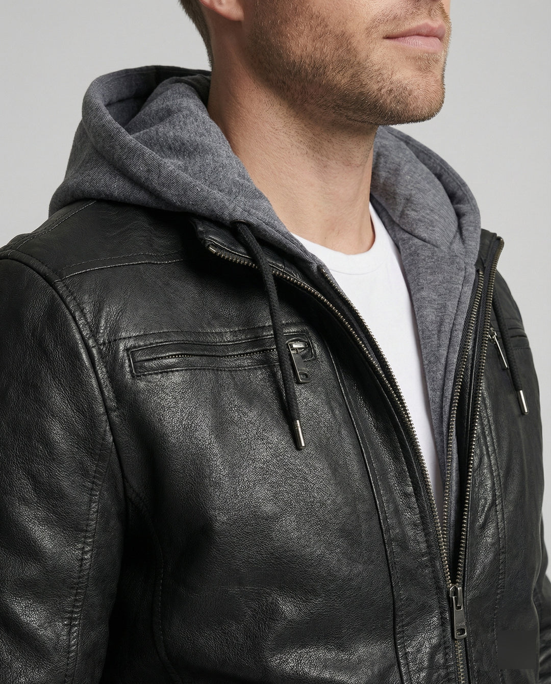 Lederjacke Herren Mit Kapuze