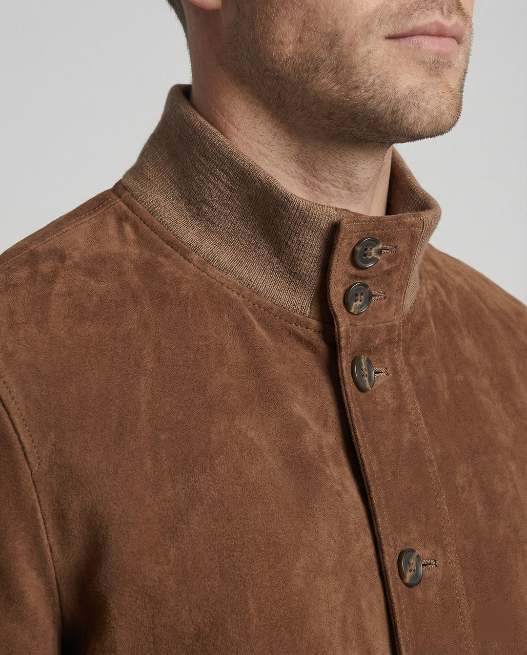 Freizeitkleidung Herren Wildlederjacke Bomber