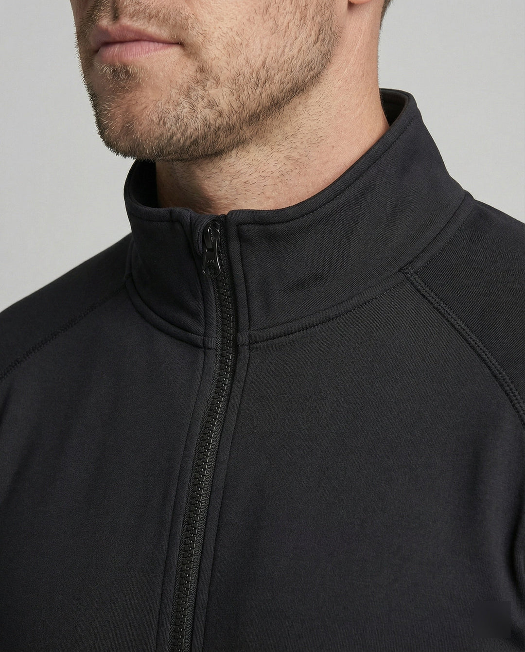 Trainingsjacke Athletisch Mit Stehkragen Herren