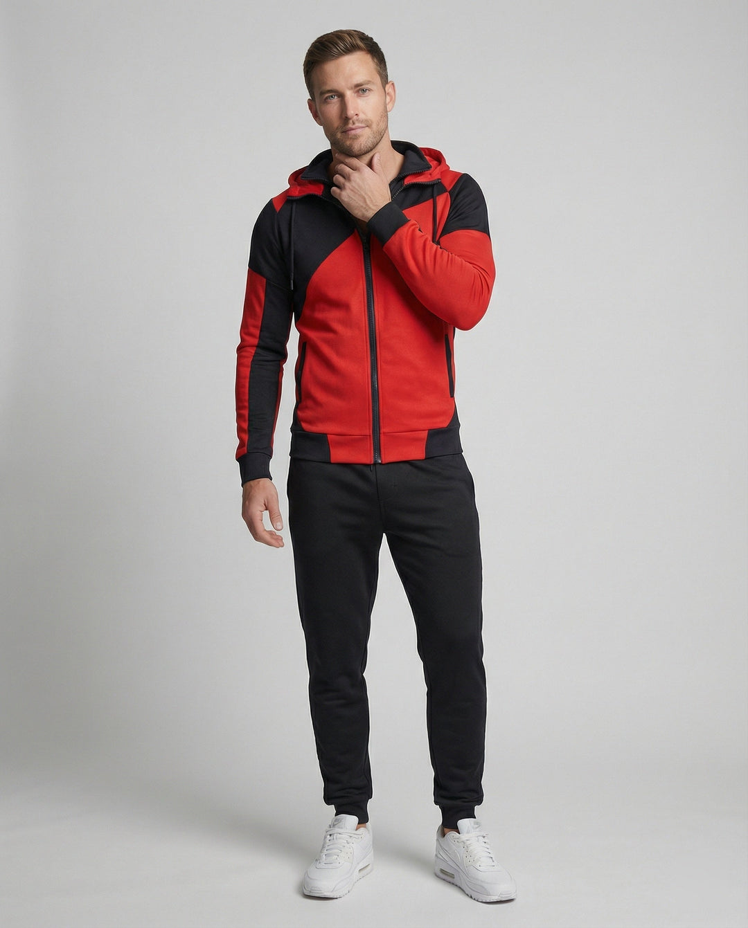 Herren Jogginganzug mit Kapuze Slim Fit